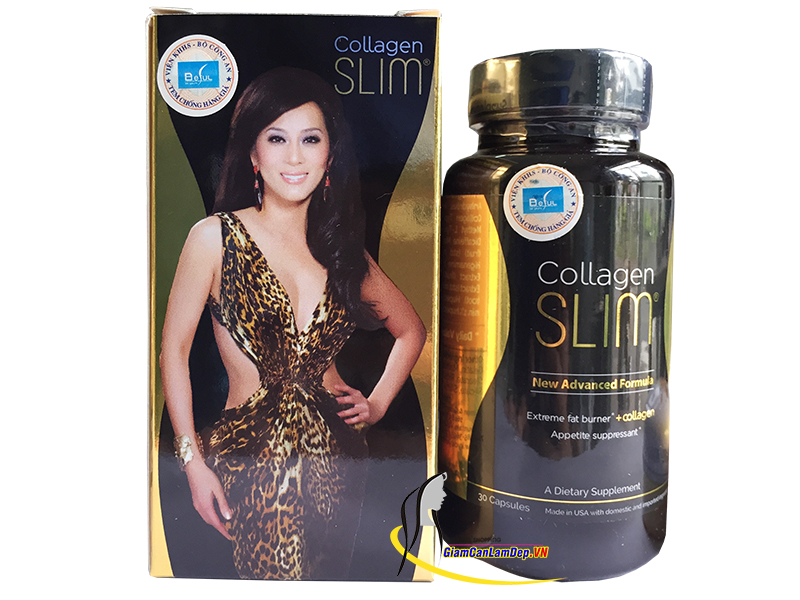 Viên uống giảm cân Collagen Slim USA là thực phẩm hỗ trợ giảm cân đẹp da của Nguyễn Cao Kỳ Duyên hỗ trợ giảm mỡ thừa trong cơ thể