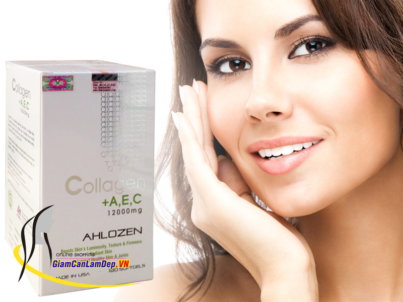 Viên uống collagen Mỹ AEC hỗ trợ xoá bỏ và làm giảm các vết nhăn trên da