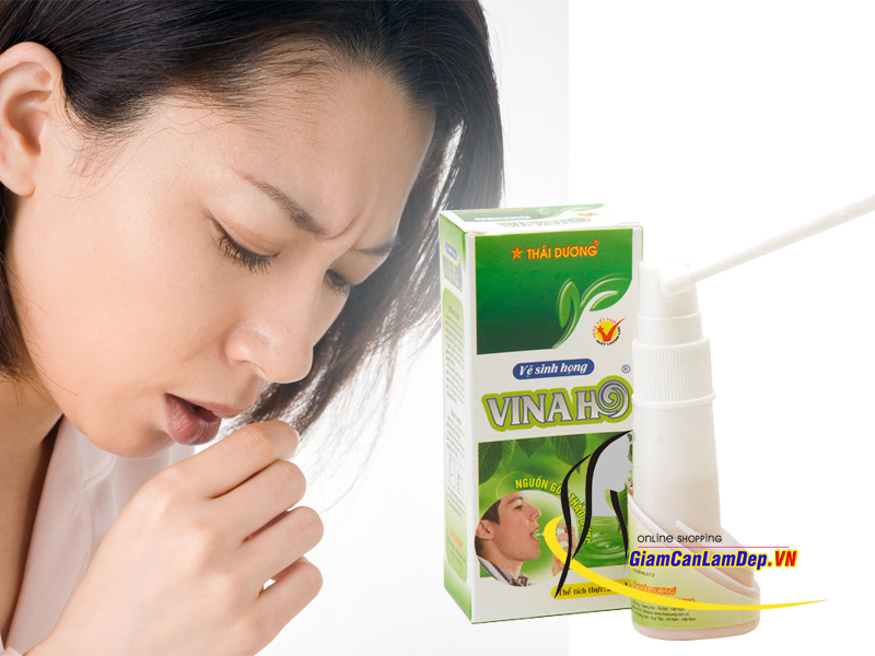 Xịt họng VINAHO ngăn ngừa ho, viêm họng