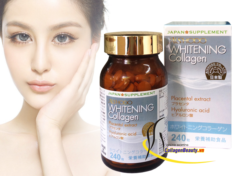 Viên uống Collagen Aishodo Whitening dùng tốt cho phụ nữ tiền và mãn kinh