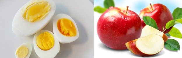 Kết hợp táo vào quá trình áp dụng thực đơn giảm cân với trứng giúp hỗ trợ giảm cân hiệu quả 