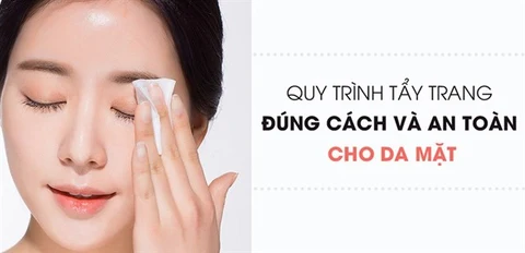 Trước khi tẩy trang bạn có thể làm sạch qua mặt bằng khăn ướt.