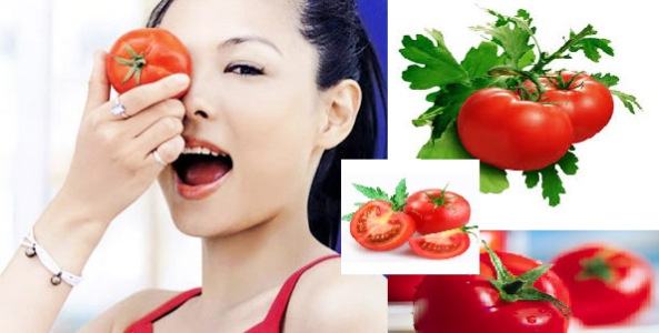 Cà chua giúp làm mờ các đốm nám, tàn nhang và làm chậm quá trình lão hóa của da