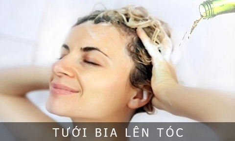 Phương pháp gội đầu với bia để làm mái tóc đẹp