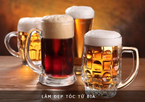 Làm đẹp mái tóc từ bia