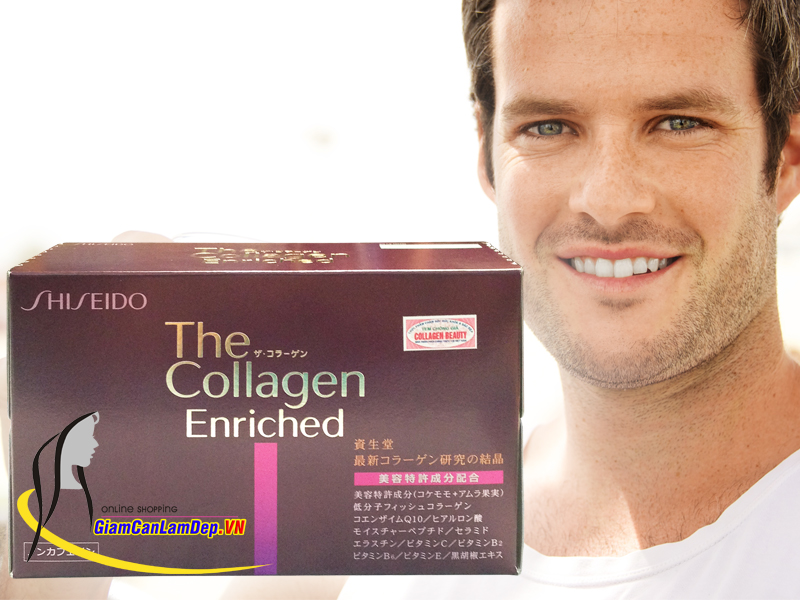 Shiseido Collagen Enriched - Giữ da tươi mát,mịn màng, giảm vết nhăn, giảm vết nám, làm trơn các khớp xương, giảm đau cho người thấp khớp...