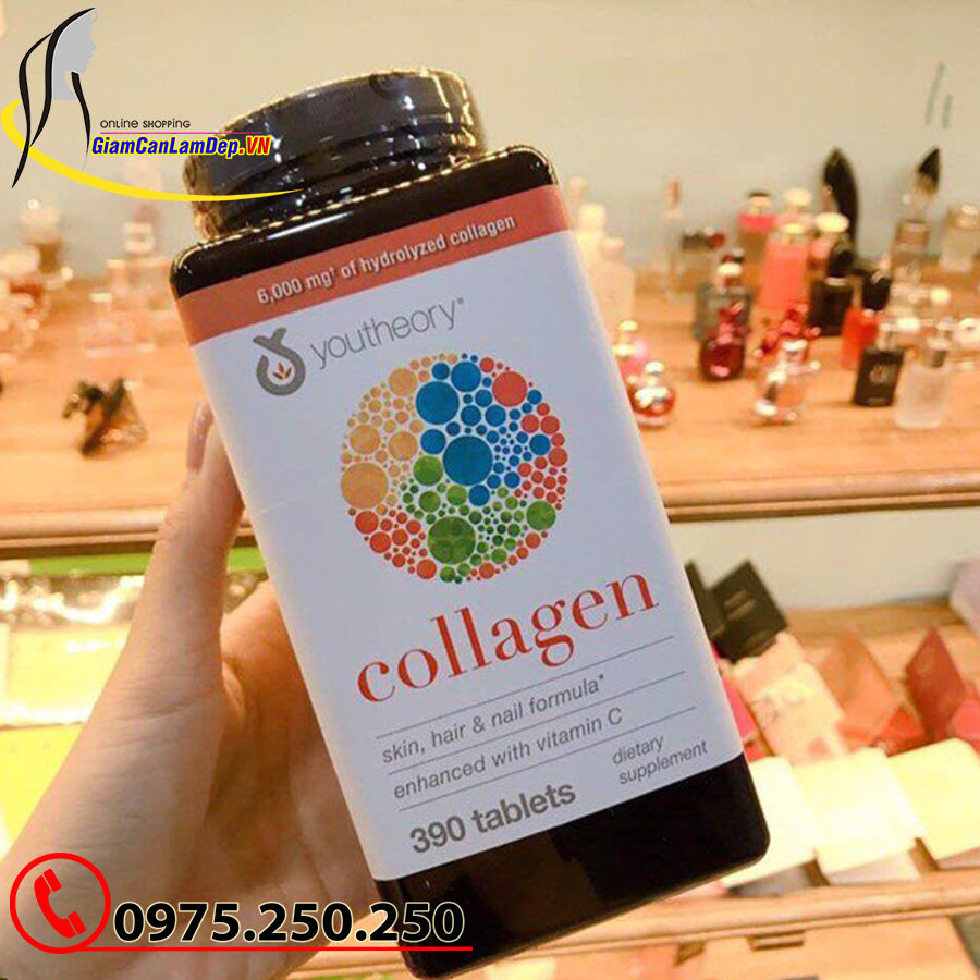 Viên uống Collagen Youtheory 390 viên của Mỹ Advanced Formula - Lấy Lại Sự Trẻ Trung Cho Bạn