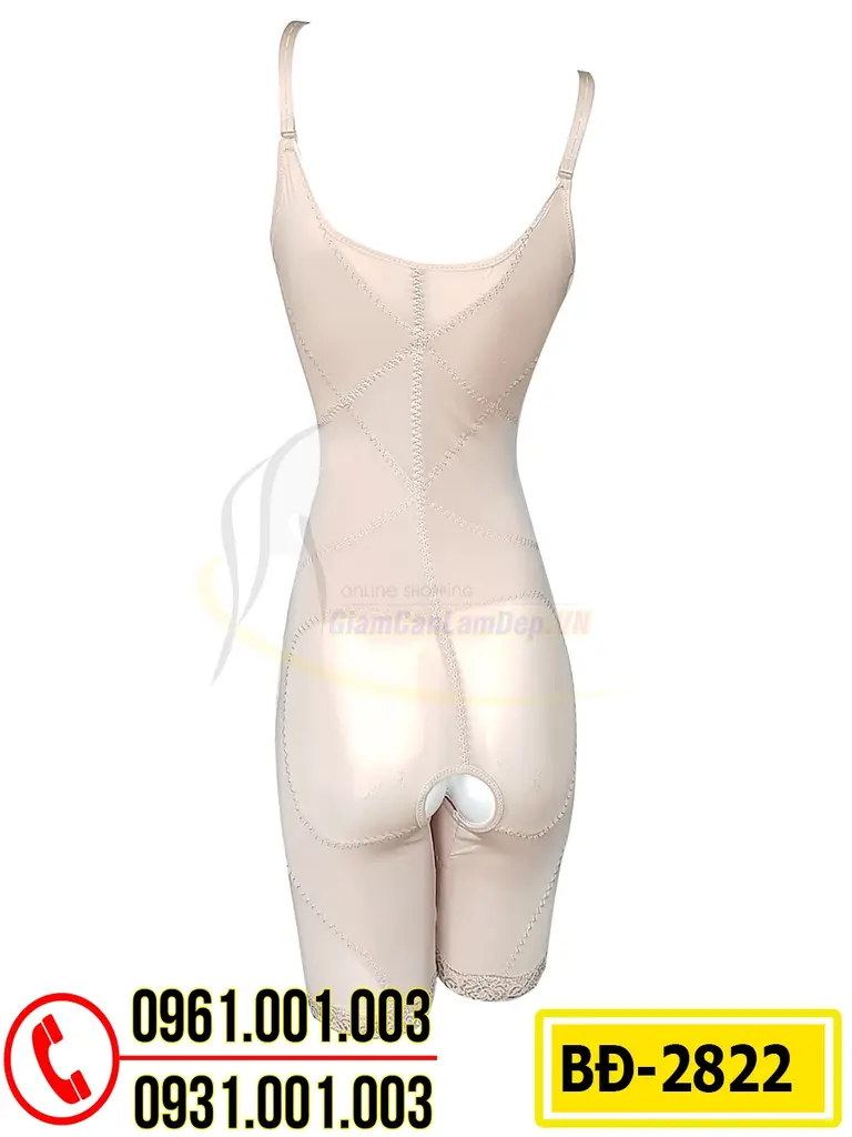 Bộ Đồ Lót Gen Định Hình Liền Thân Thu Gọn Vòng Eo, Vòng Đùi (Cod: BD- 2822)