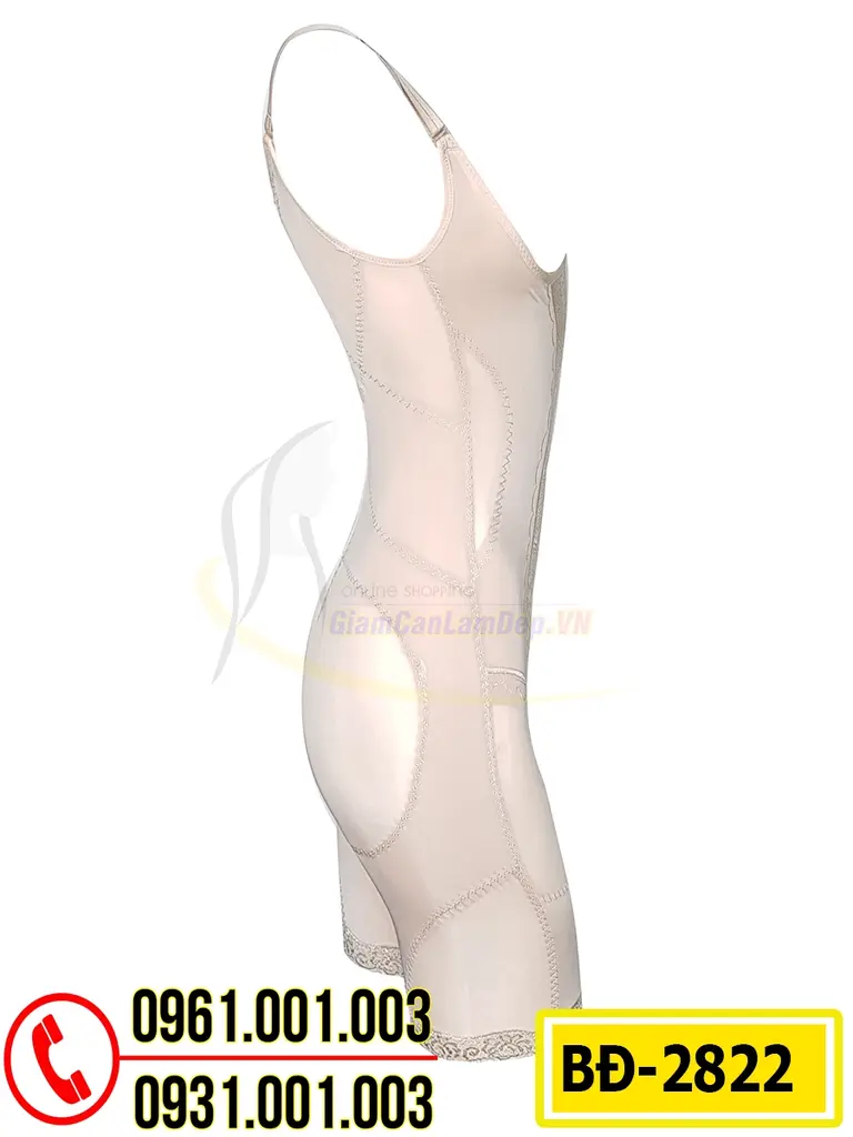 Bộ Đồ Lót Gen Định Hình Liền Thân Thu Gọn Vòng Eo, Vòng Đùi (Cod: BD- 2822)