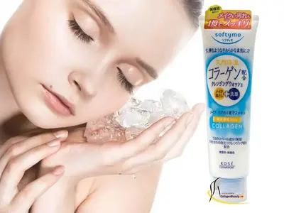 Sữa Rửa Mặt Kose Softymo Collagen chống lão hóa giảm nếp nhăn trắng mịn