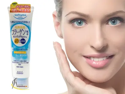 Sữa Rửa Mặt Kose Softymo Collagen chống lão hóa giảm nếp nhăn trắng mịn
