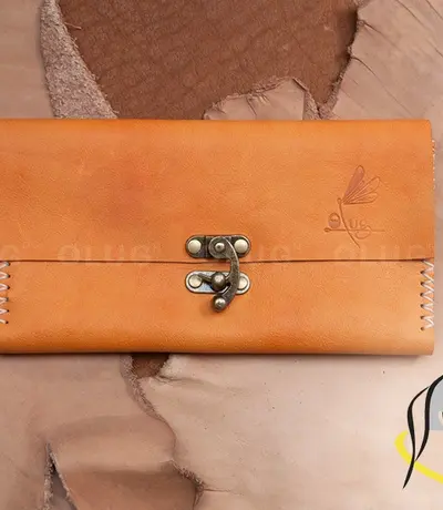 Ví Nữ Cầm Tay Handmade Olug Được Làm Từ 100% Da Thật Với Nhiều Màu Sắc Lựa Chọn Mã SP 997