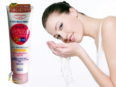 Sữa Rửa Mặt Kose Softymo Hyaluronic Acid tẩy trang dành cho da khô