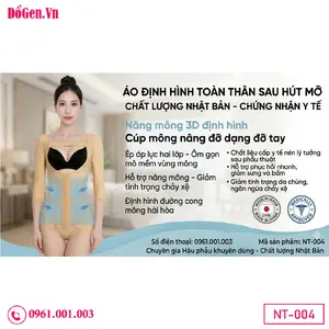 Áo định hình sau hút mỡ có dây ngang gom ngực