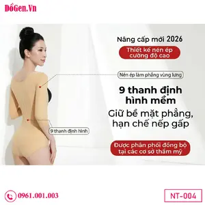 Áo gen hậu phẫu thiết kế móc cài tiện lợi vùng đáy