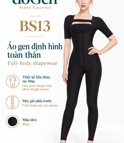 Poster tổng quan BS13 màu đen với người mẫu đặt một tay bên hông