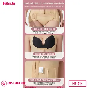 Cận cảnh chất liệu vải y khoa co giãn 4 chiều của áo gen nịt toàn thân sau hút mỡ.