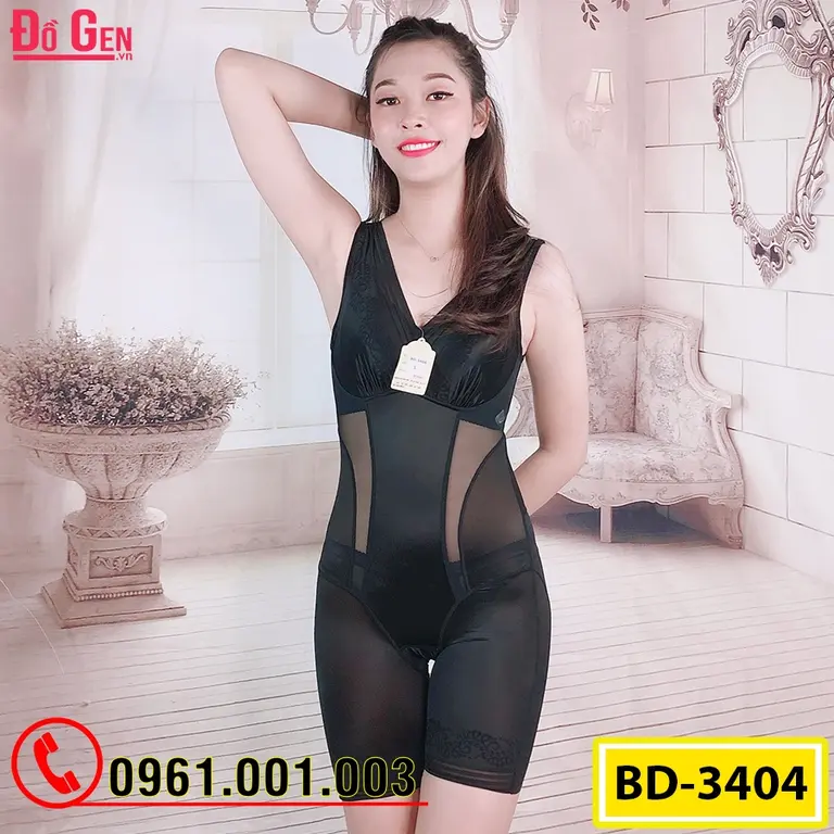 Đồ Lót Định Hình - Quần Áo Gen Định Hình Đùi Liền Thân Cao Cấp (Cod: BD-3404)