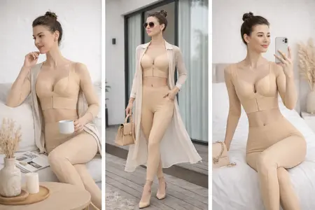 gen nịt tay dài sau hút mỡ bắp tay giúp giảm sưng và định hình dáng