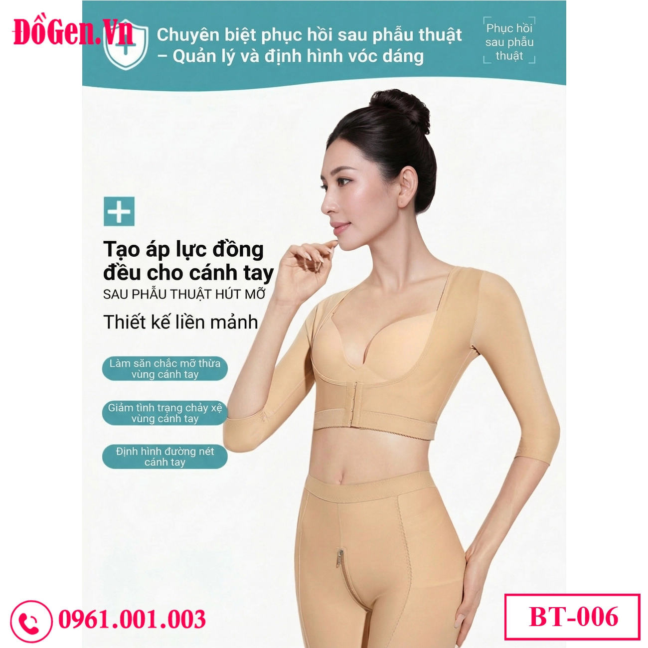 bác sĩ hướng dẫn mặc gen nịt sau hút mỡ bắp tay bác sĩ hướng dẫn mặc gen nịt sau hút mỡ bắp tay