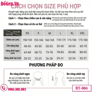 bảng kích thước Áo Gen Nịt Bắp Tay Sau Hút Mỡ Thẩm Mỹ – Giải Pháp Định Hình Cánh Tay Thon Gọn Hiệu Quả