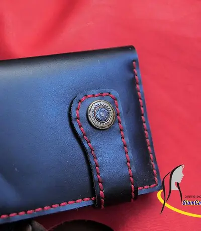Ví Da Nữ Cầm Tay Handmade Olug Nút Bấm Làm Từ Da Thật Mã SP 895