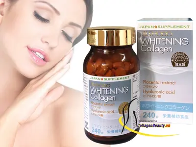 Aishodo Whitening Collagen-Viên Uống Trắng Da Trị Nám Tàn Nhang