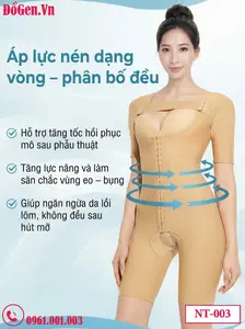 Gen nịt body giữ form chuẩn giúp duy trì vóc dáng sau phẫu thuật