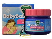 Dầu Ấm Ngực Vicks Baby Balsam 50g Của Đức - Dầu Bôi Ngực Giảm Ho Cho Trẻ