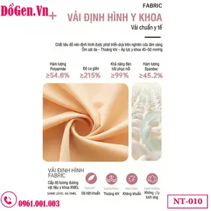 Áo Gen Sau Hút Mỡ Bụng Đùi, Cấy Mông NT-010 | Có Khóa Kéo Vệ Sinh