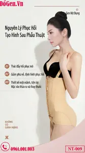 Gen ép sau tạo hình với thiết kế cài trước tiện lợi cho người mặc