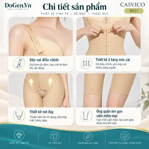 Chi tiết sản phẩm áo gen định hình BS17 Casvico màu da