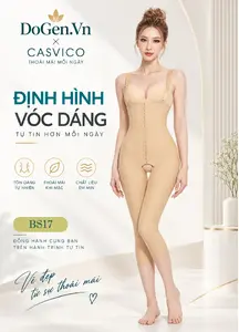 Dây vai điều chỉnh và khóa cài áo gen BS17 Casvico màu da