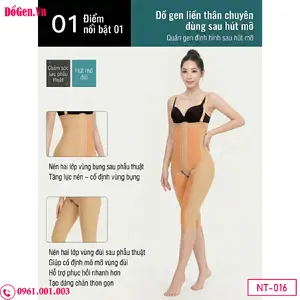 Gen định hình cao cấp hỗ trợ nâng đỡ cơ thể sau thẩm mỹ