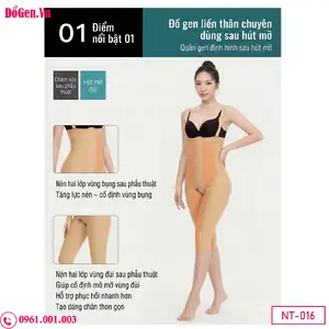 Gen nịt bụng đùi giúp giảm sưng sau hút mỡ cấy mông