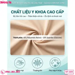 Đai Gen Nịt Định Hình Sau Hút Mỡ Bụng Eo, Cánh Tay & Cấy Mông Y Khoa