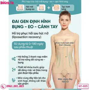 Gen body định hình sau lipo cao cấp giúp nâng đỡ tối ưu