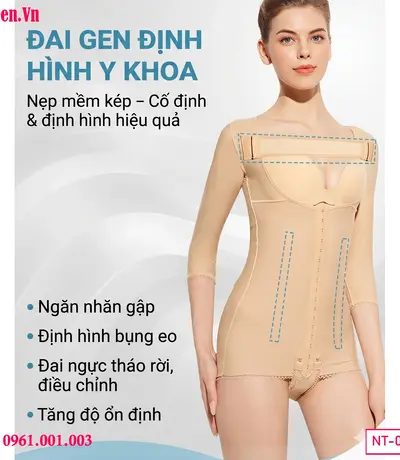 Đai gen sau phẫu thuật có tay giúp cố định mô