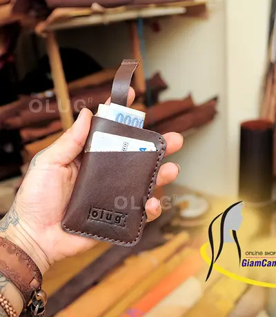 Ví Da Đựng Thẻ Đa Năng Handmade Olug Mã SP 980
