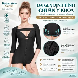 Áo gen định hình toàn thân DoGen Store Casvico với thiết kế ôm vừa vặn vùng bụng, eo và cánh tay. Kiểu dáng liền thân giúp sản phẩm nằm ổn định khi mặc và phù hợp với nhu cầu chăm sóc cơ thể trong giai đoạn hồi phục.