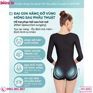 Đai nịt bụng có tay sau phẫu thuật giúp ôm sát và cố định form