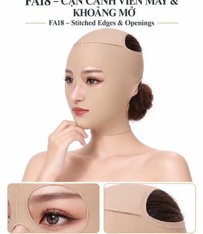 Cận cảnh phần dưới cằm và khoảng mở quanh miệng của FA18