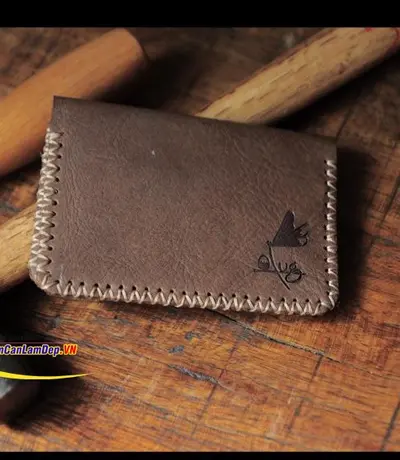 Ví Da Handmade Đựng Giấy Tờ Làm Từ Da Thật 100% Bởi Olug Mã SP 751