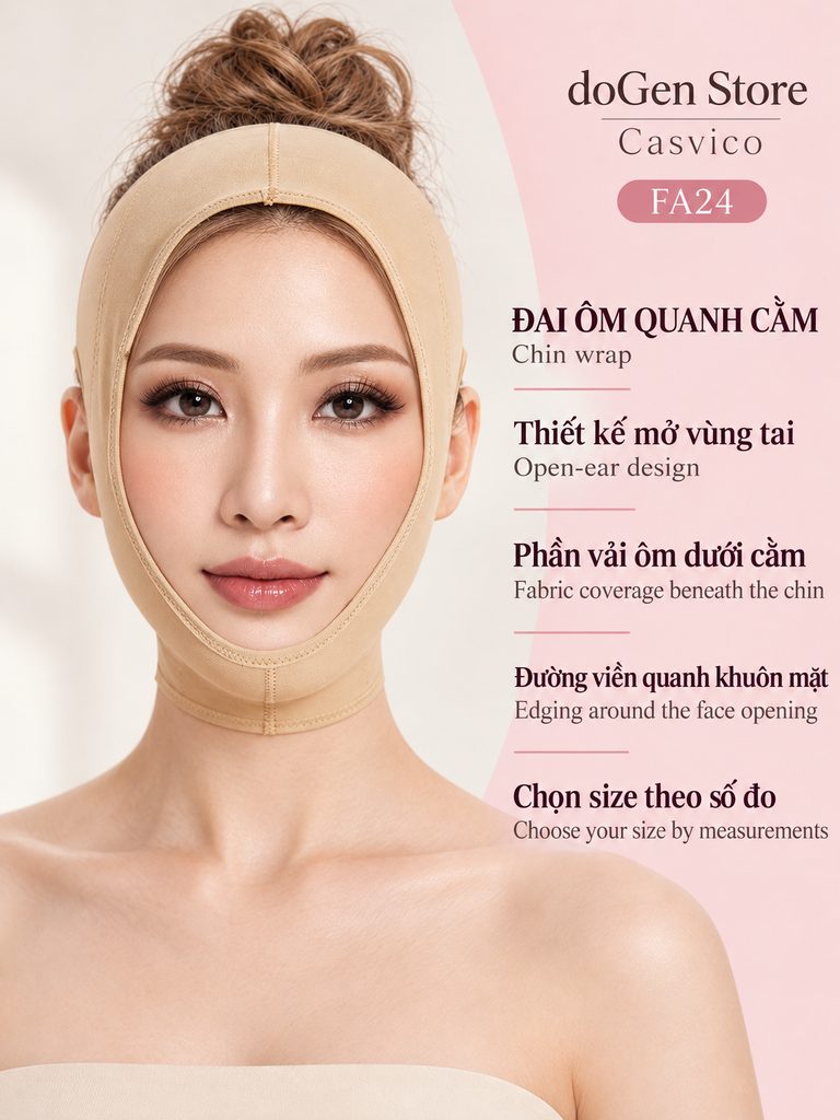 Người mẫu đeo đai FA24 màu da nhìn chính diện