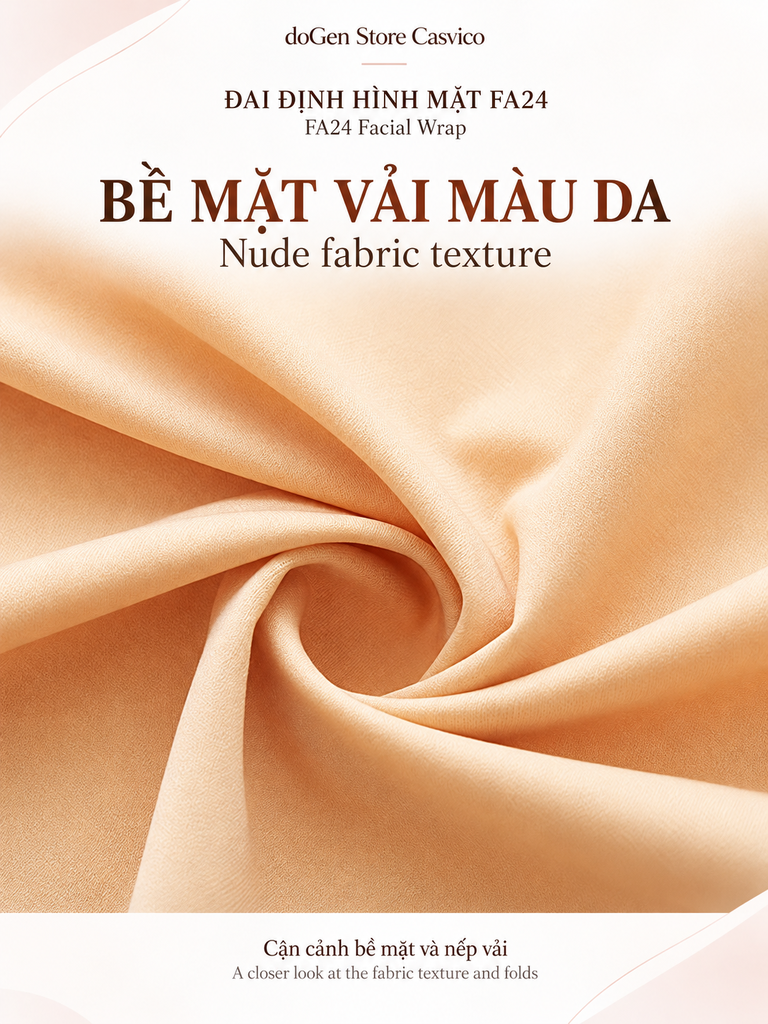 Hình minh họa các nếp vải màu da trong poster FA24