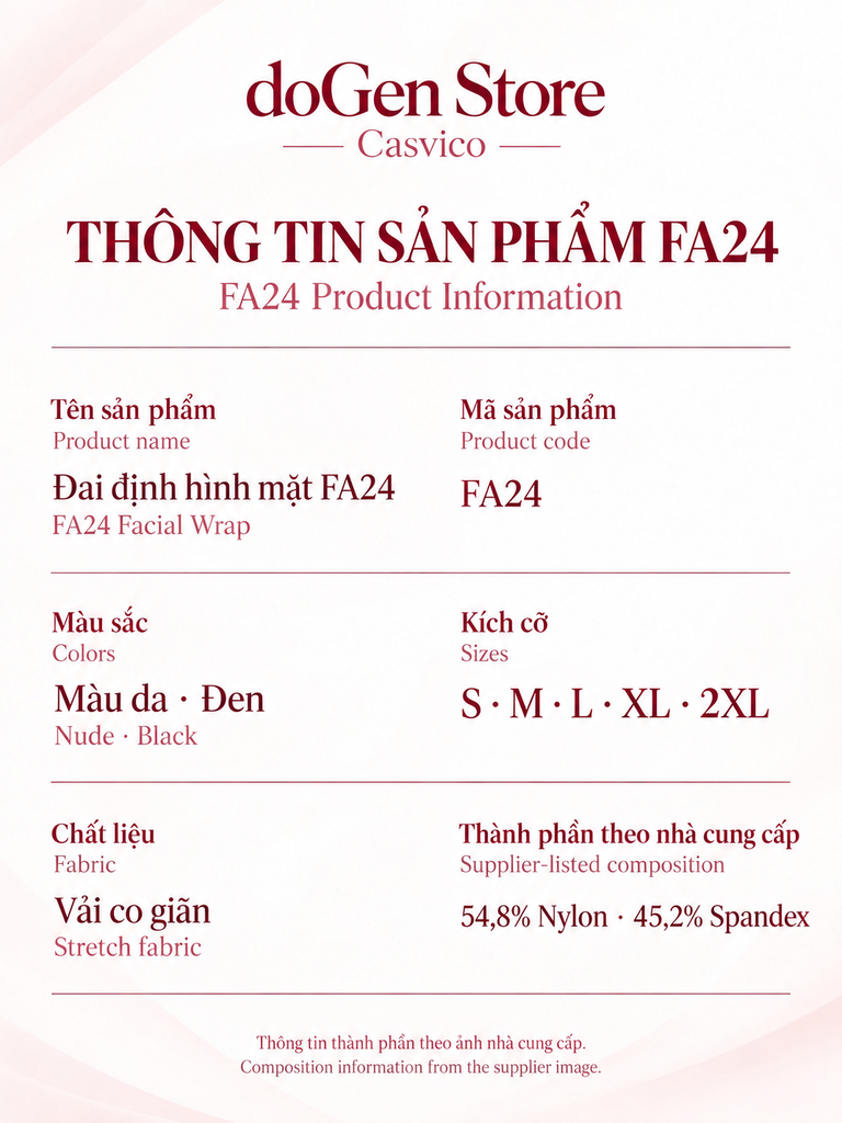 Poster thông tin sản phẩm FA24