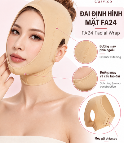Poster FA24 minh họa đường may và cụm móc gài phía sau