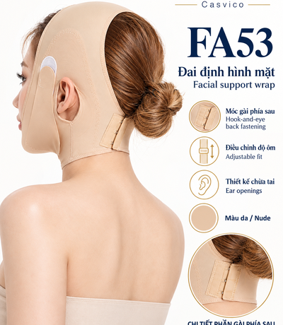 Phần đóng bằng móc phía sau cổ trên FA53 màu da
