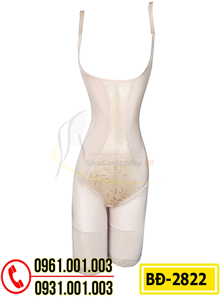 Bộ Đồ Lót Gen Định Hình Liền Thân Thu Gọn Vòng Eo, Vòng Đùi (Cod: BD- 2822)