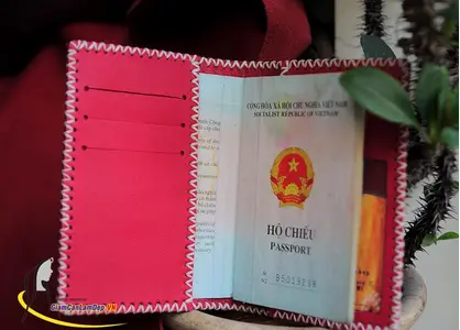 Ví Da Thật Đựng Giấy Tờ, Passport Handmade Olug Mã SP 901